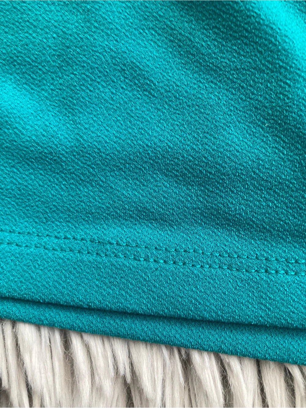 NWOT BCBG Teal Spaghetti-Strap Draped Pocket Mini Dress Medium Revolve - Picture 9 of 11